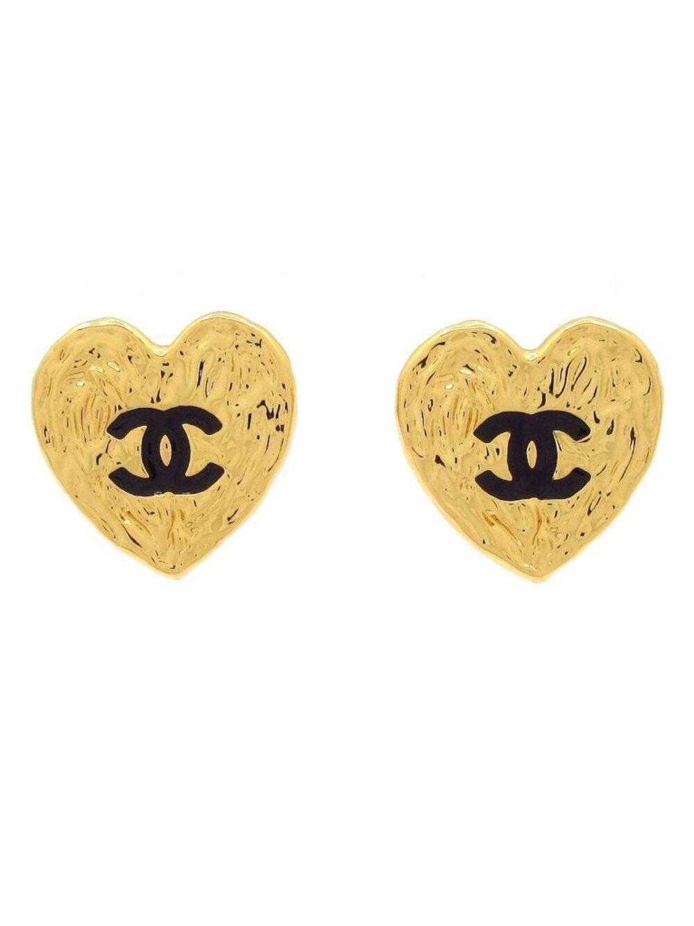 Chanel Earrings CC Logo Gold